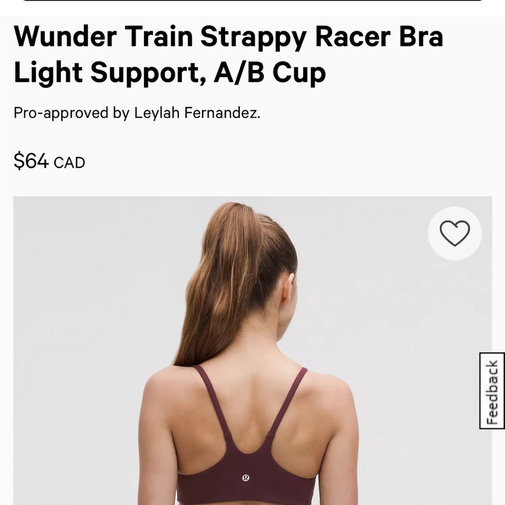 Wunder Train Strappy Racer Bra - Light Support, A/B Cup - Brown